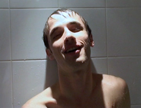 The pig wanking in the shower 16